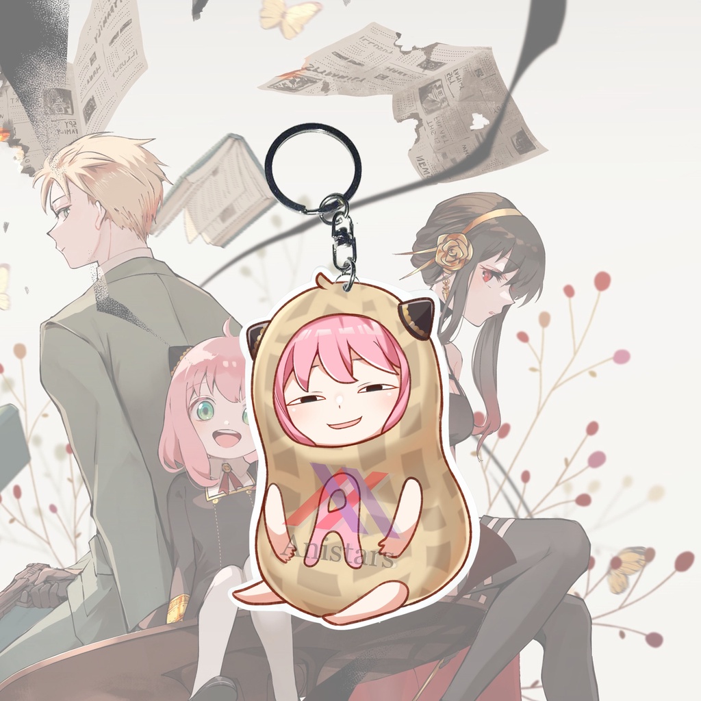 Gantungan Kunci Anime Spy x Family Anya Forger - Key Chain - Souvenir - Ganci Anime - Game - Keychai