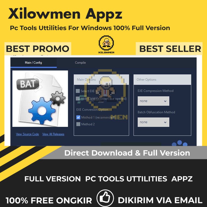 [Full Version] Bat2Exe Pro PC Tools Software Utilities Lifetime Win OS