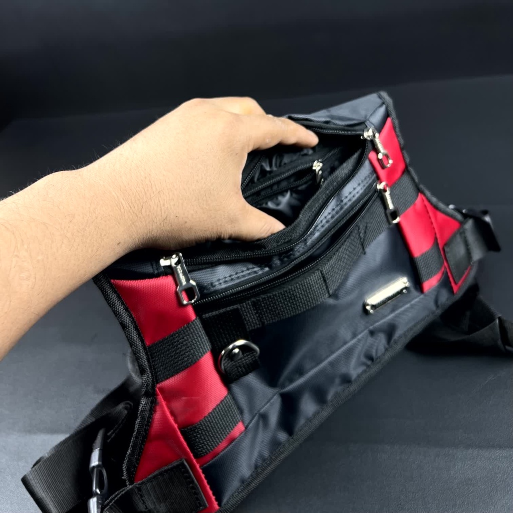 100% REAL PICTURE TAS DADA ORIGINAL  POLO AMSTAR BAHAN MICRO ANTI AIR CHEST BAG TAS ROMPI TAS SELEMPANG DADA