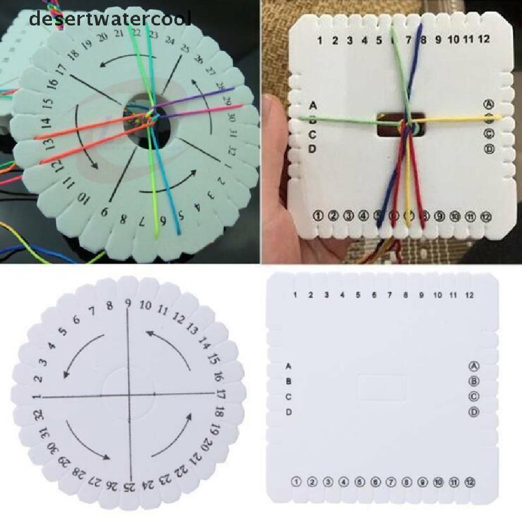 Deid Kumihimo Manik-Manik Cord Disc/Disk Mengepang Braided Plate DIY Handmade Martijn
