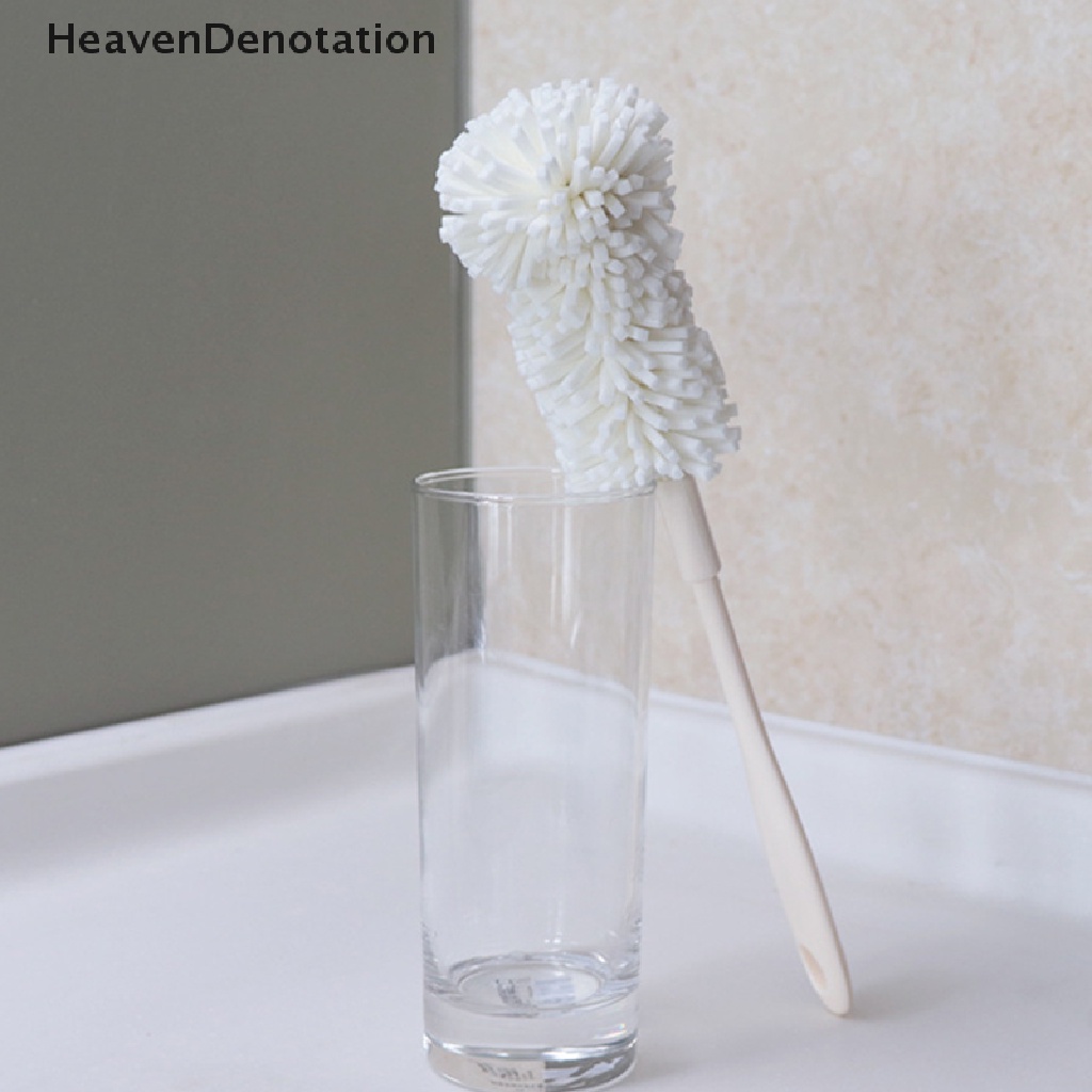 [HeavenDenotation] Spons Lembut Cangkir Sikat Scrub Spons Rumah Tangga Scrub Bilas Bersih Aksesoris Dapur Cup Scrubber Untuk Gelas Botol Air HDV