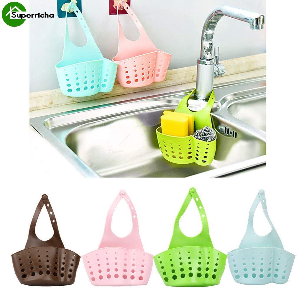 Hot Sale/Gadget Dapur Keranjang Portable Dapur Rumah Gantung Drain Basket Bag Alat Penyimpanan Mandi Tempat Wastafel