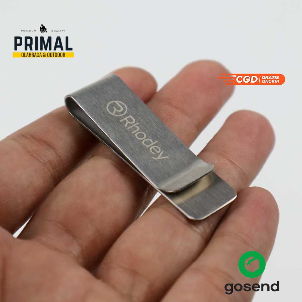 clutch coach tas lipat Primal Rhodey Dompet Klip Uang Kertas Stainless Steel - HHYF dompet kartu