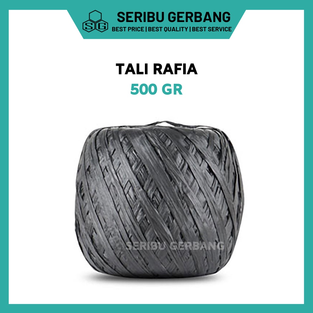 

500GR TALI RAFIA HITAM PLASTIK GULUNGAN FULL JAHIT KARUNG BERKUALITAS