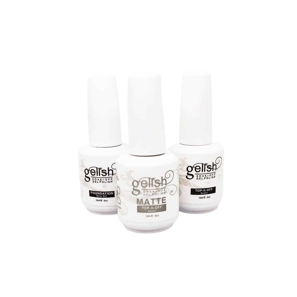 Gelish Ido Base coat, Top Coat Nail Polish / Kutek Kuku