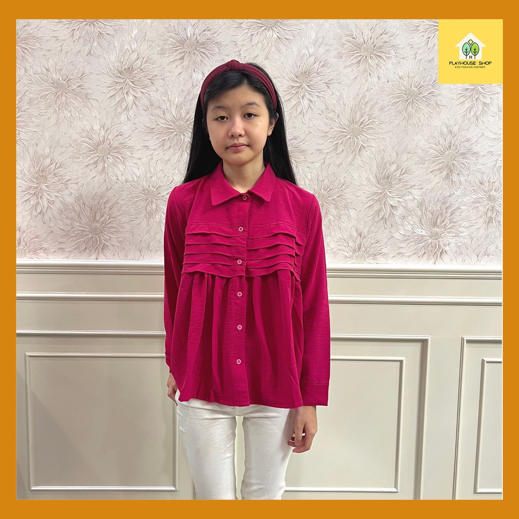 Play House - Blouse Fashion Kids Atasan Baju Tunik Anak Perempuan Umur 6 - 12 Tahun