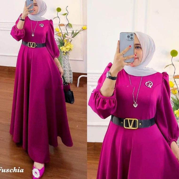 REKOMENDASI GAMIS XXL / ANNA DRESS // SEPHORA MAXY SCUBA PREMIUM + BELT // DRESS PESTA /GAMIS FASHIO
