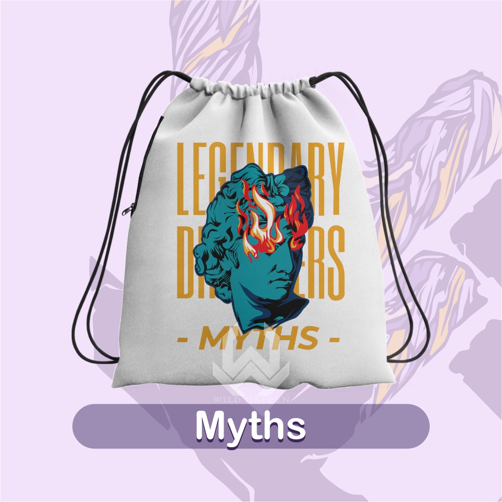 Tas Serut / String Bag Full Print MYTHS