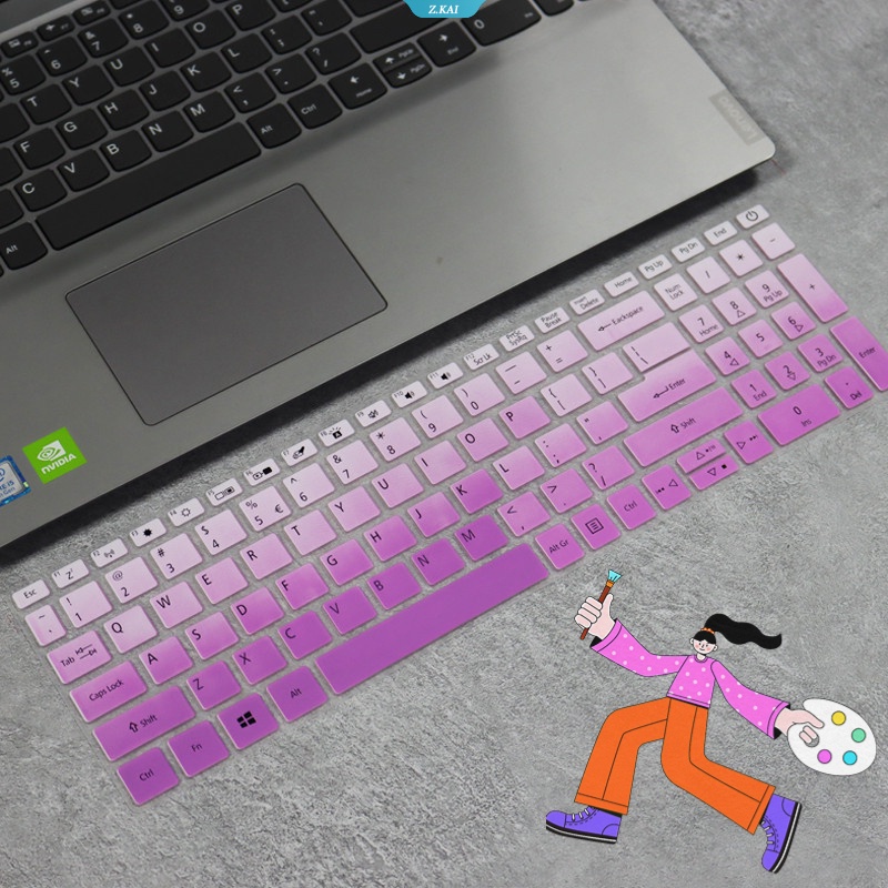 Laptop Keyboard Cover Silicone Universal 15.6 Inch Acer 15.6 Inch Ex215 A315 S50 Aspire 3 A315 Aspire 5 A515 Bahan Waterproof Keyboard Cover 【 ZK 】