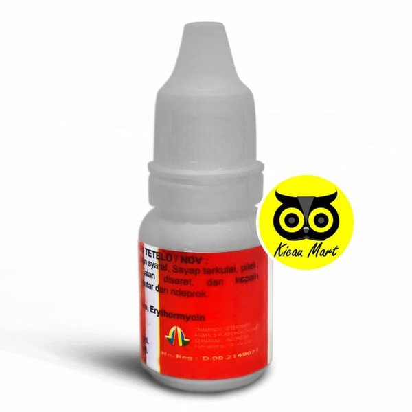Tetelo Plus Cair Anti Tetelo NDV Kemasan Botol Obat Ayam Gangguan Syaraf Atasi Unggas Sakit Lemes Lesu Lumpuh Ngorok Pilek Sayap Terkulai Obat Tetelo Ayam Tamasindo