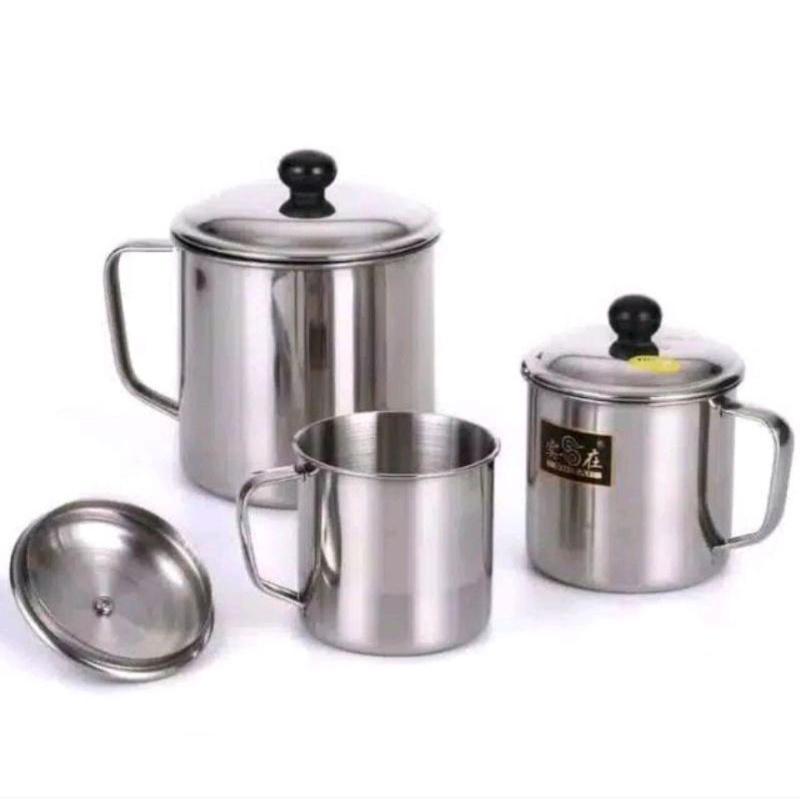 Mug Stainless / Cangkir Minum Kopi / Gelas Mug