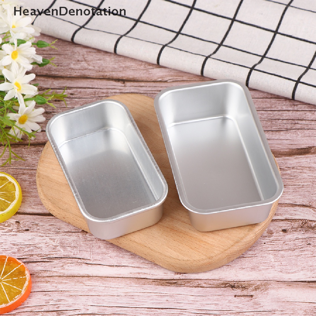 [HeavenDenotation] 1pc Aluminium Alloy Loyang Roti Persegi Panjang Baking Kue Cetakan Pastry Baking Pan HDV