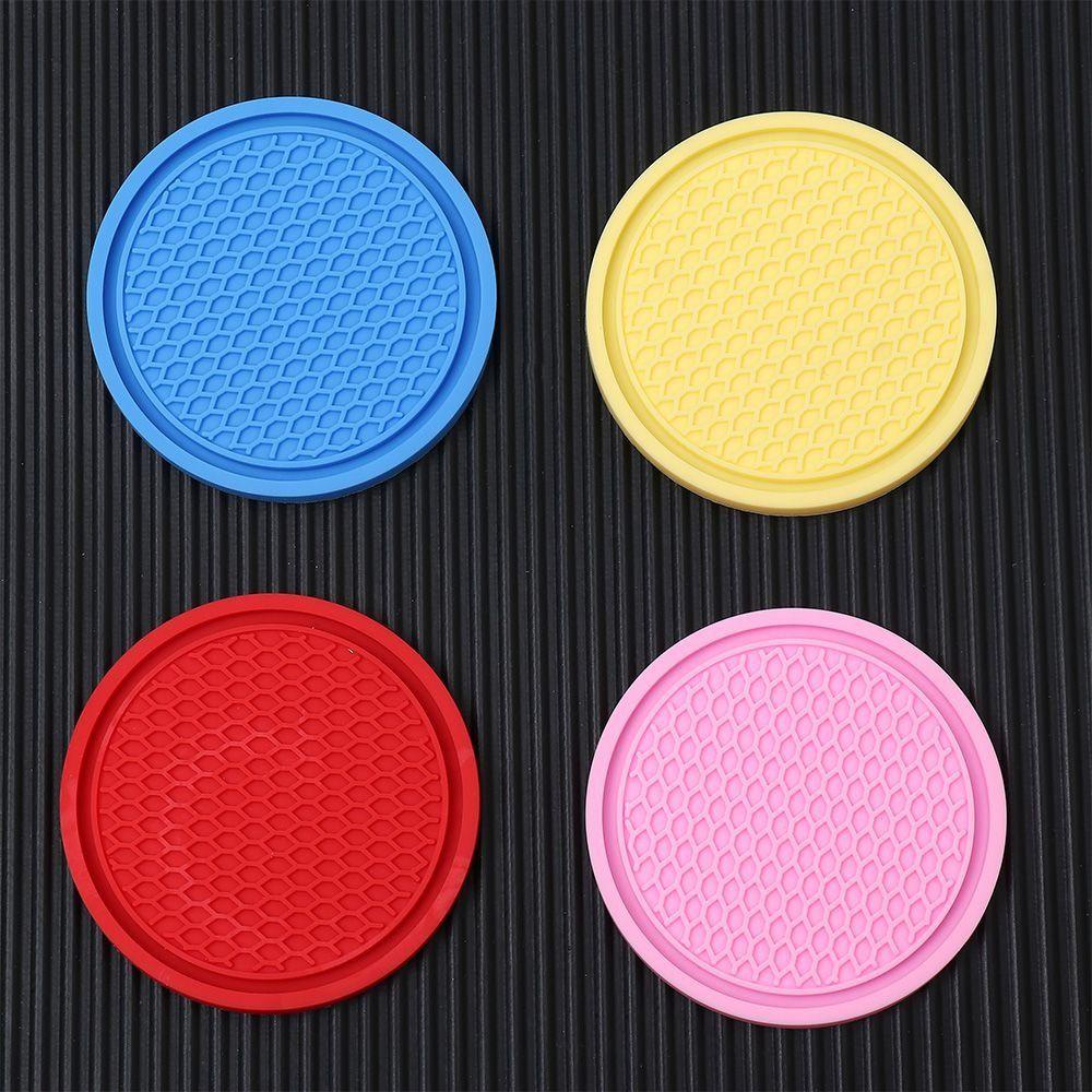 Augustina Car Water Cup Pad Non-slip Tertanam Dalam Cup Holders Decor Aksesoris Dekorasi Interior Mobil Water Cup Cushion