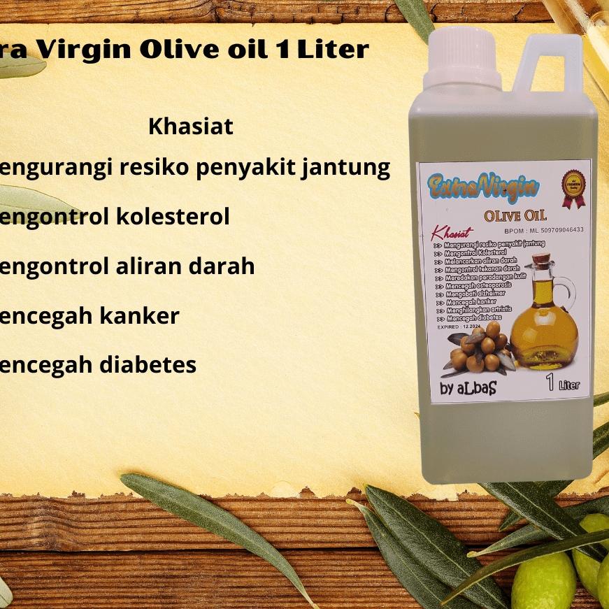 

♡ Minyak zaitun extra virgin Kemasan 1 liter ⅎ