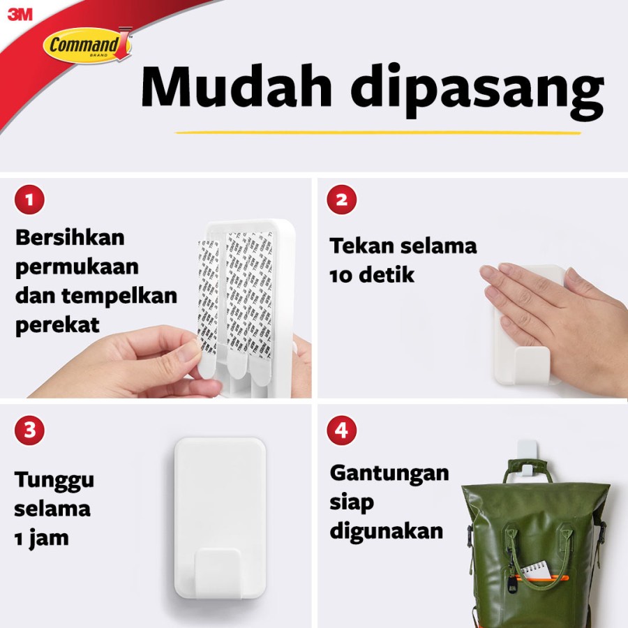 Ktmstore Command hook 3M Gantungan Serbaguna Mega Utility Hook 17011