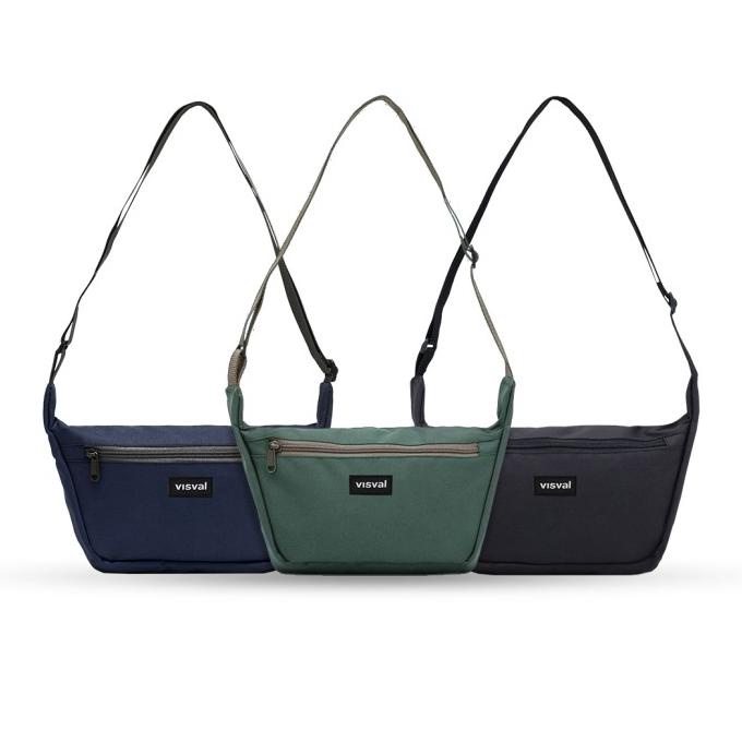 BEST SALES SLING BAG WALKER BLACK VISVAL - TAS SELEMPANG LIMITED EDITION