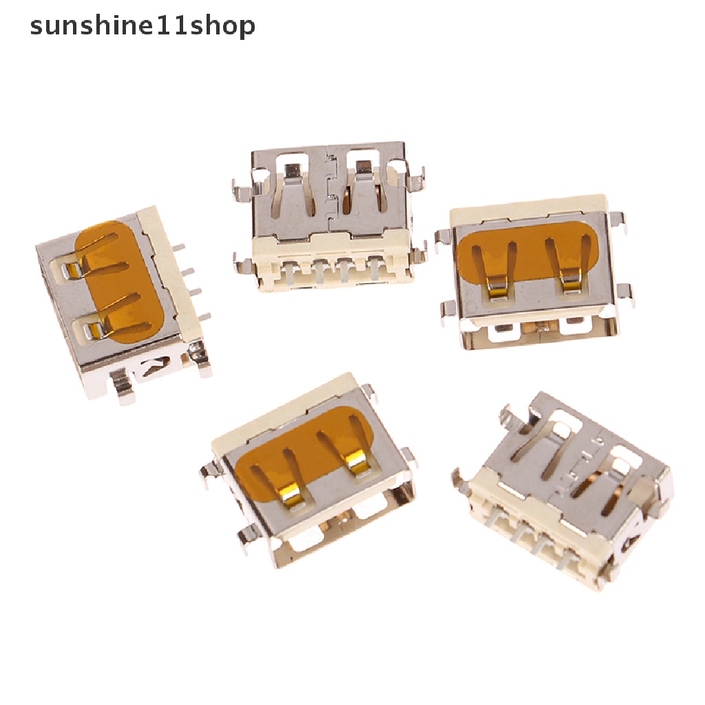 Sho 5Pcs USB 2.0 Female Power jack USB2.0 Konektor Port Pengisian Daya Untuk Ponsel Xiaomi N