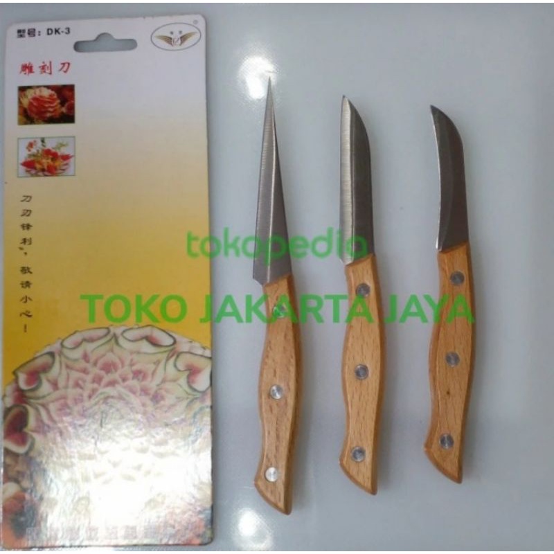 GARNIS PISAU SET UKIR BUAH DAN SAYUR