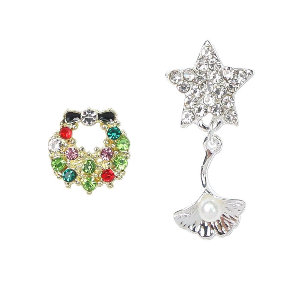 AUGUSTINA Agustina Bunga Dekorasi Kuku Pesona Kuku Jepang Nail Art Bintang Nail Rhinestones Manicure Aksesoris Stars Pendant 3D Nail Art Drills