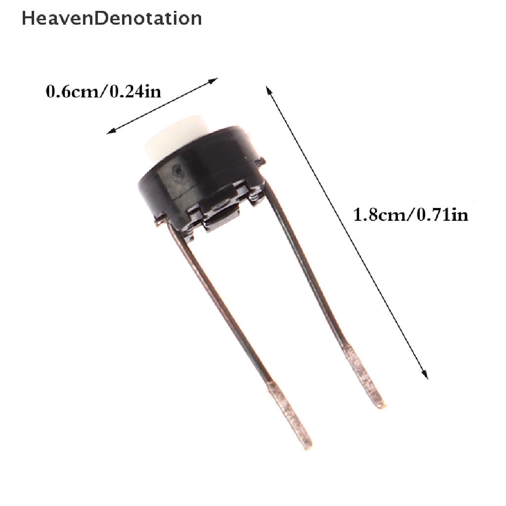 [HeavenDenotation] 10pcs 6 * 6 * 5mm Mini Micro Taktik Momentary Push Button Switch DIP Tact Pushes HDV