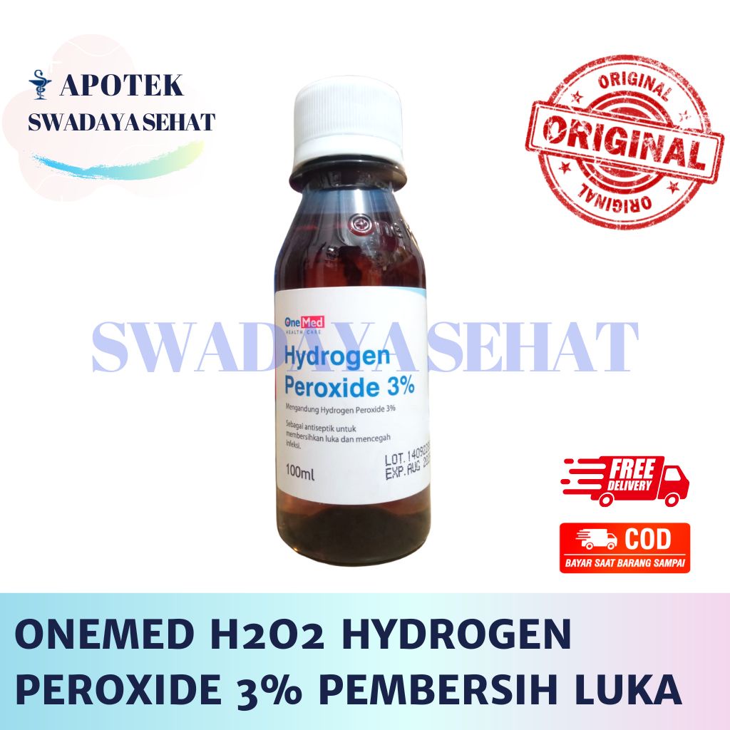 ONEMED H2O2 HYDROGEN PEROXIDE 3% H2 O2 - P3K Pembersih Luka