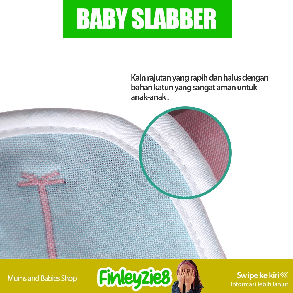 Baby Bib / Baby Bib Silicone / Baby Bib Slaber / Slaber Baby / Celemek Makan Bayi / Celemek Waterproof / Celemek anti air / Slabber Silikon Bulat bahan katun alat makan newborn / Handuk Keringat Bayi &amp; Kids bahan katun Handuk Washlap Bayi / Celemek Bayi