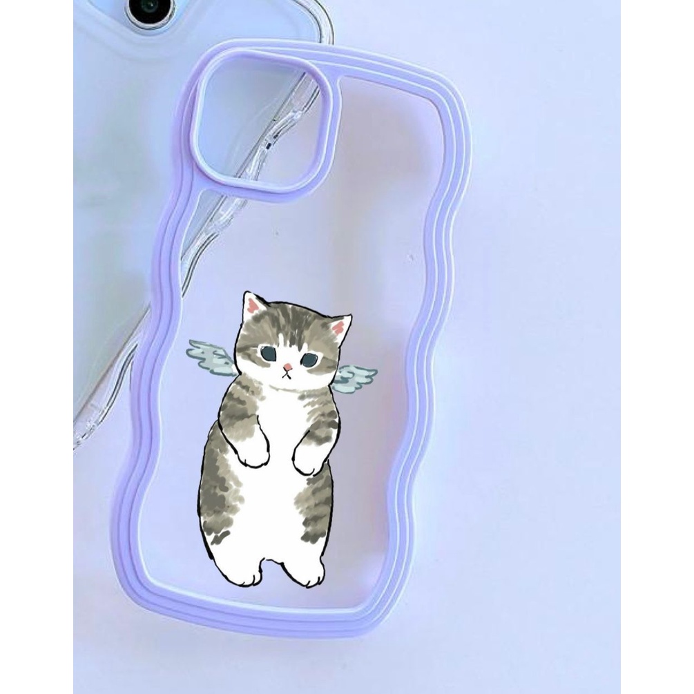 HH32 Casing HP cantik wanita cat kucing miaow miao For Iphone 7+ 8+ Plus X Xs Xr Max 11 12 13 14 Pro Max 14+ 14Plus FJ08