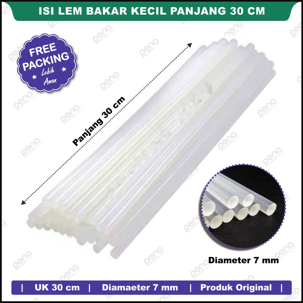 Lem Lilin Kecil Glue Stick Refill Glue Gun Hot Melt isi Lem Tembakan panjang 30 Cm