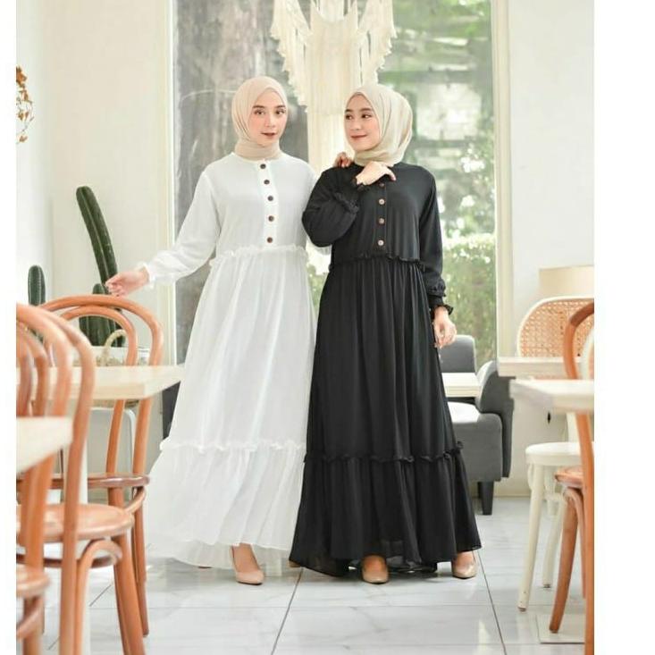 ♥ GAMIS CHIKA REMPEL BUSUI Gamis Polos gamis Malaysia | GAMIS CHIKA REMPEL DAILY BUSUI DRESS MUSLIM 