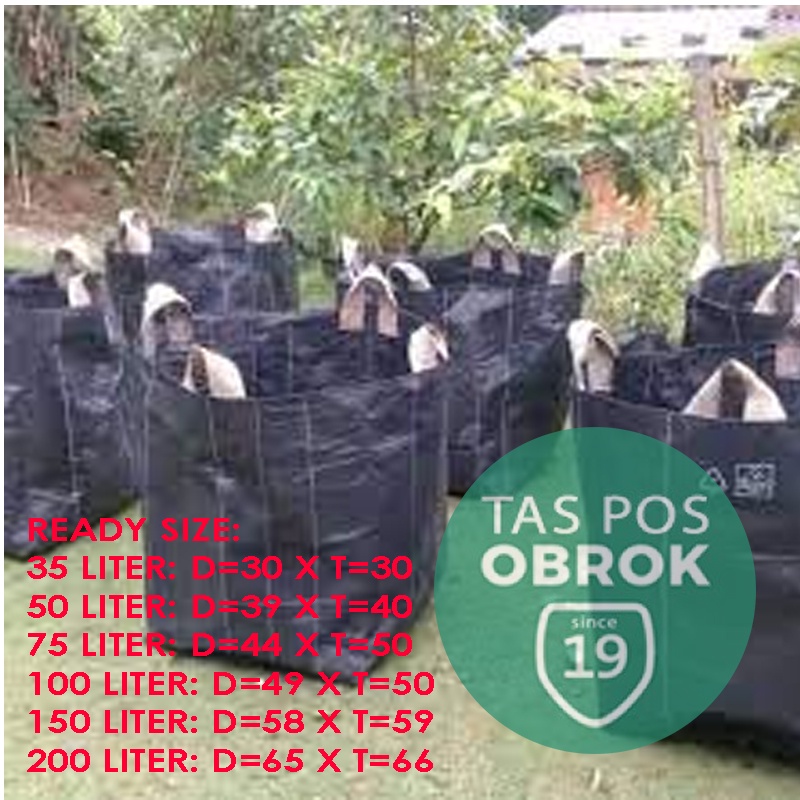EasyGrow Planter Bag 11L Easy Grow 24 x 25 cm Tebal Pot Tanaman Polibag 11 Liter Kantong Karung