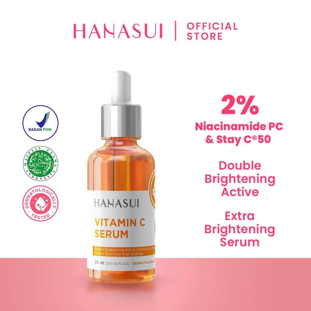 BPOM Hanasui Serum wajah | Face serum |ACNE|BRIGHTENING|GOLD|COLLAGEN