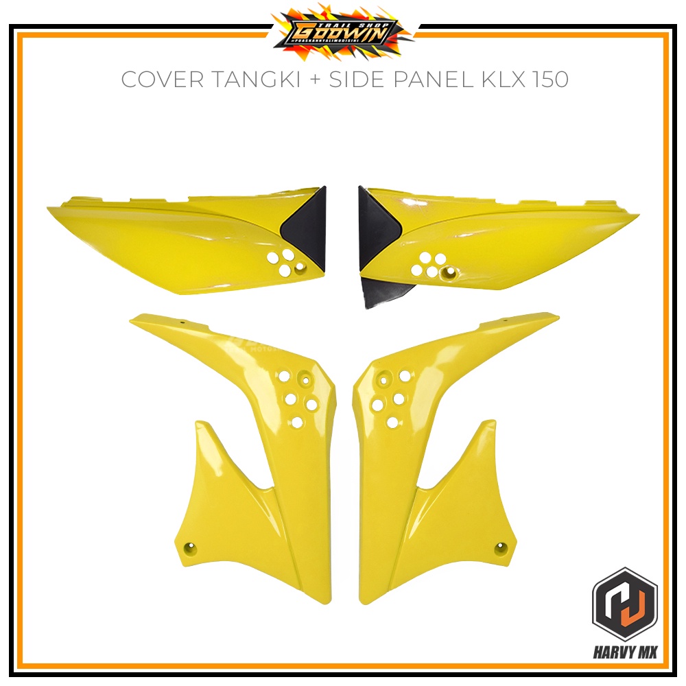 Paketan Legshield Depan Cover Tangki  Body Depan Side Panel Belakang HRV KLX 150 Terlaris