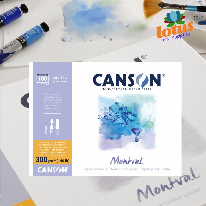 

Terlaris Canson Montval A4 300Gsm 12 Sheets - Watercolor Paper