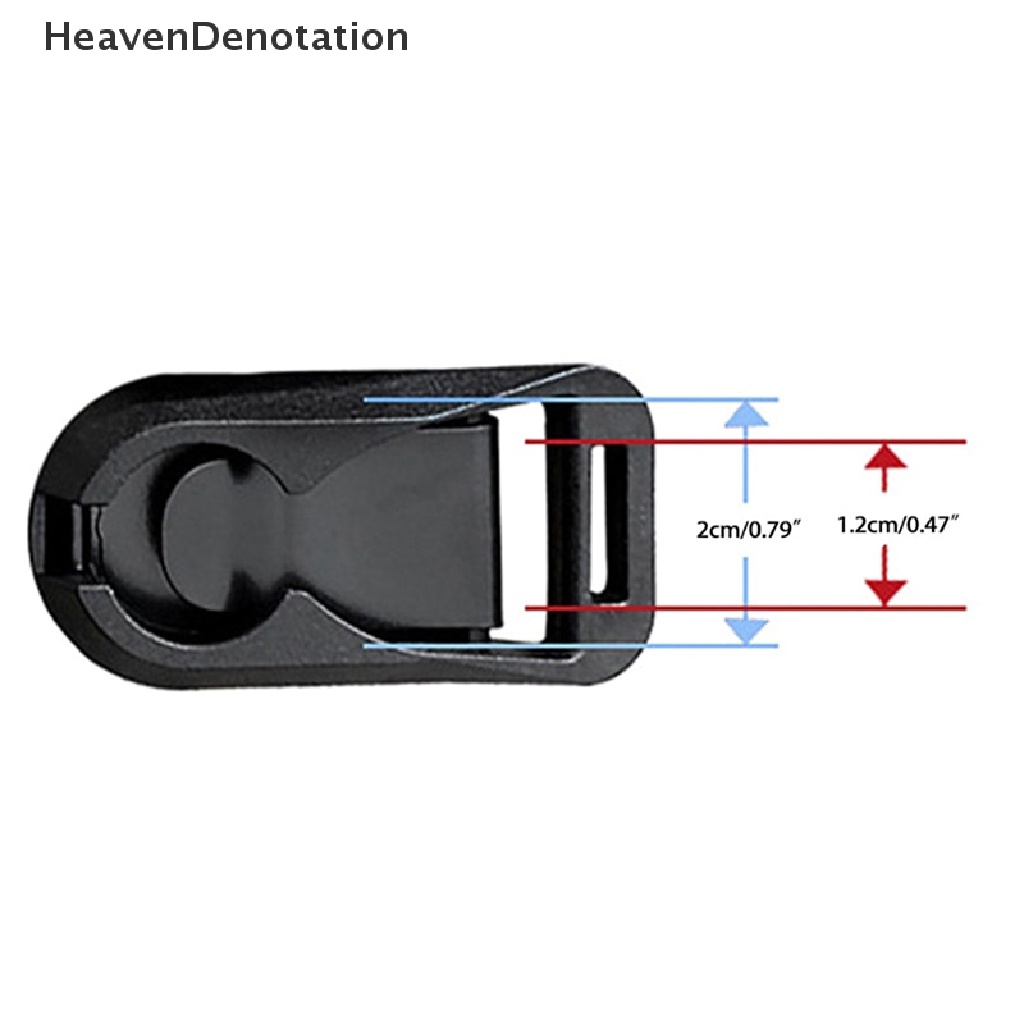 [HeavenDenotation] Konektor Pelepas Cepat Dengan Alas Untuk Tali Bahu Kamera Tali Gesper Plastik Kamera Quick-Release Buckle Straps Buckle HDV