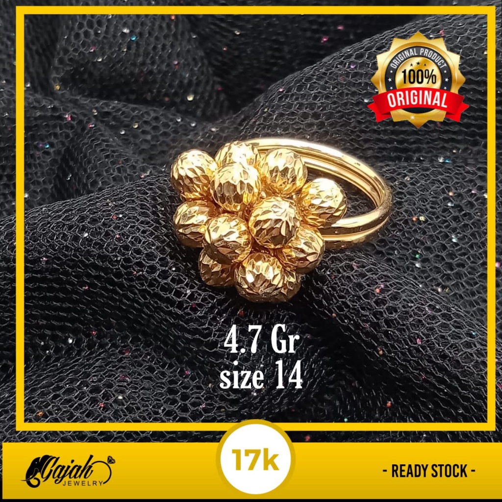 Cincin emas 17k - 4.7 gr kadar 750 - 4148