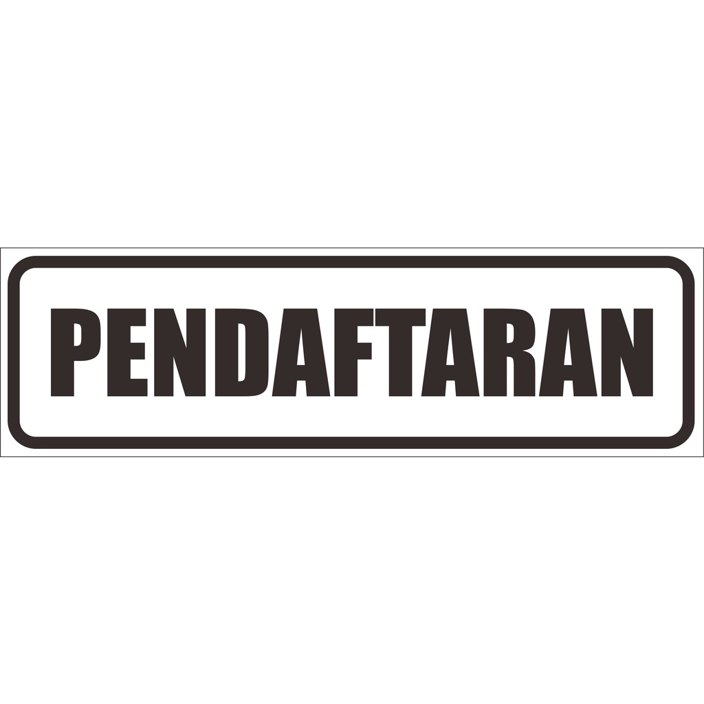 

Akrilik / Stiker Vinyl Ruang Pendaftaran