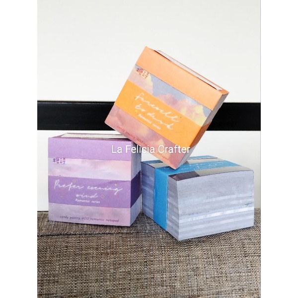 

Kertas Memo Pad Desain Pemandangan Alam Romantic Series Untuk Scrapbook/Journal Kit Diy