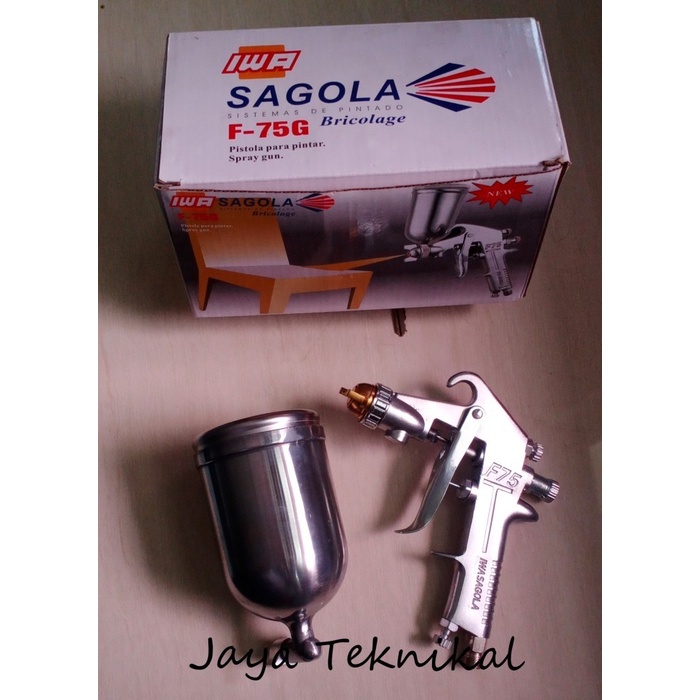 Terlaris Sprey Gun Iwa F75 Sagola Spet Cat Angin Kompresor Tabung Atas