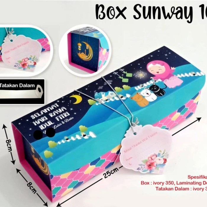 Box Sunway Kardus Box Dus Hampers Roll Cake Bolu Gulung Lebaran Ied