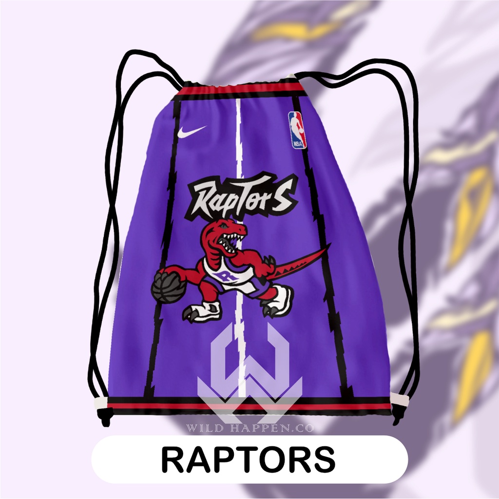 Tas Serut / String Bag Full Print Raptors