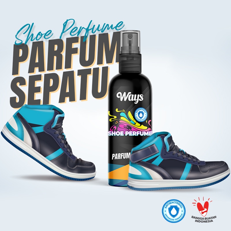 A045 | WAYS Shoe Parfum Sepatu &amp; Helm Multiguna / Spray Perfume Pengharum Pewangi Sepatu Helmet - 75ml