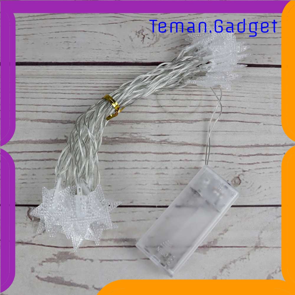 TG - LMP DKG Lampu Hias String Lights Star Shape Battery Power 20 LED - 2G11