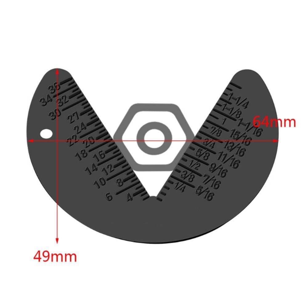 Lanfy Screw Bolt Gauge Metric Screw Gauge Pitch Gauge Alat Ukur Mur Sekrup Hexagon