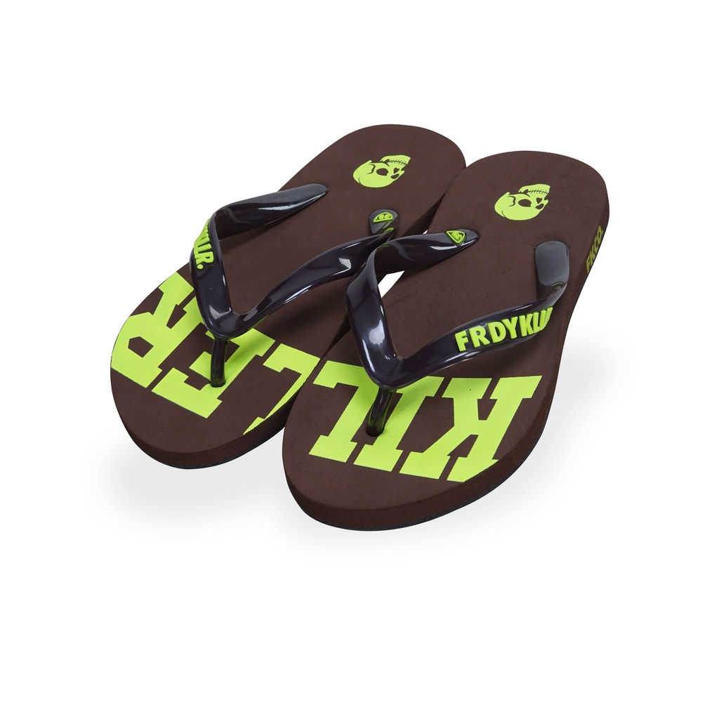 SANDAL JEPIT FRIDAY KILLER | SKULLO SANDAL BROWN