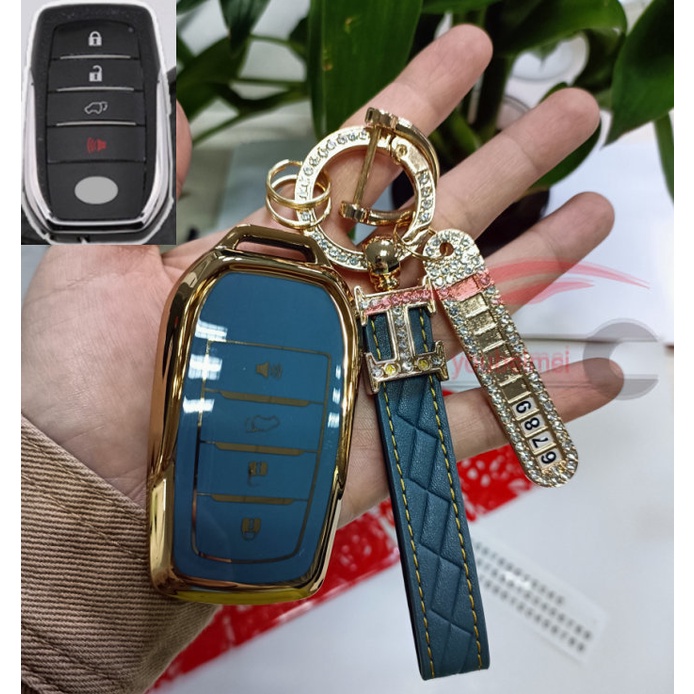 1pcs/tpu Tempat Cover Case Fob Kunci Remote Mobil Untuk Toyota Corolla Prius Camry Vios Yaris Fortuner Innova CHR C-HR RAV4 Altis Hiace Crown Auris Avanza Land Cruiser200 Prado