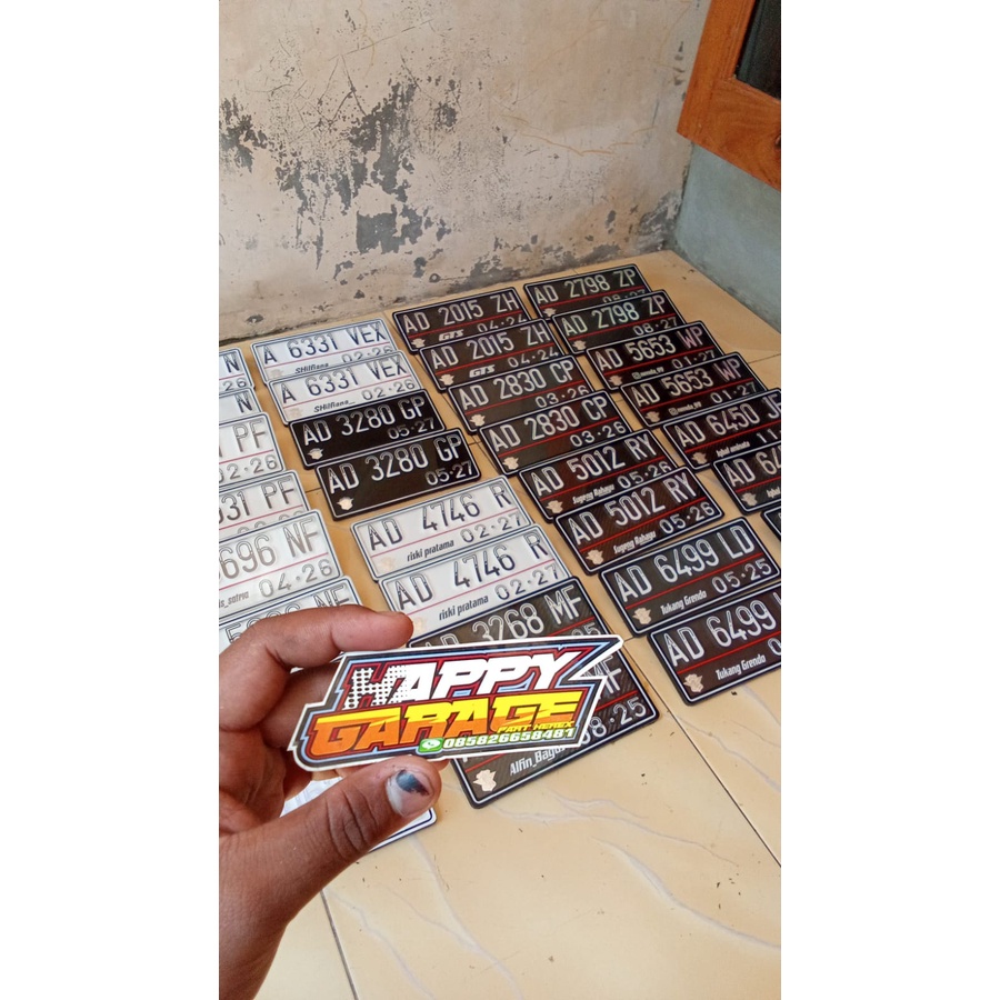 plat mika motor plat akrilik plat motor