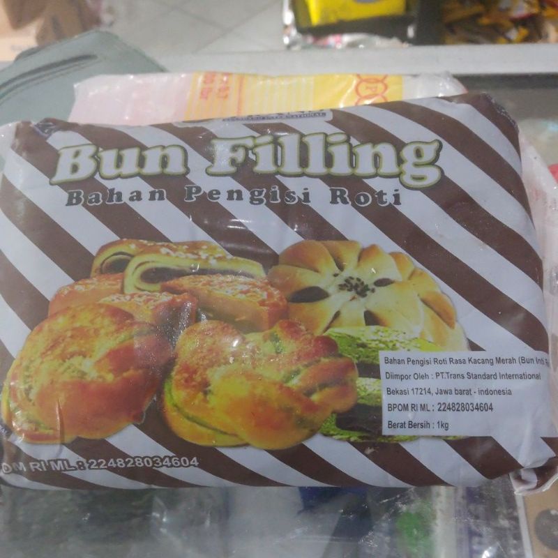 

selai kacang merah / red bean merk bun filling trans 1kg