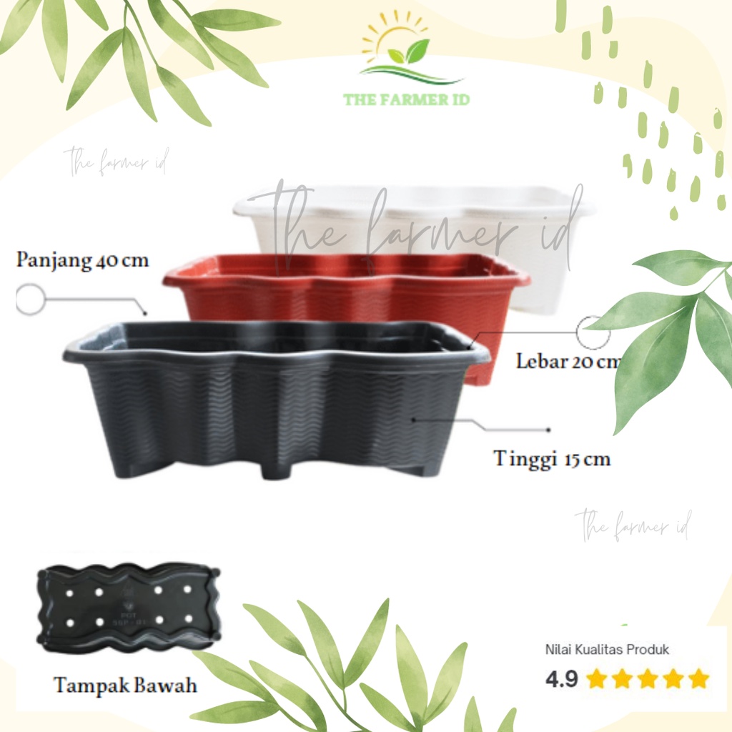 Pot SGP 03 Kotak Panjang - Pot Tanaman