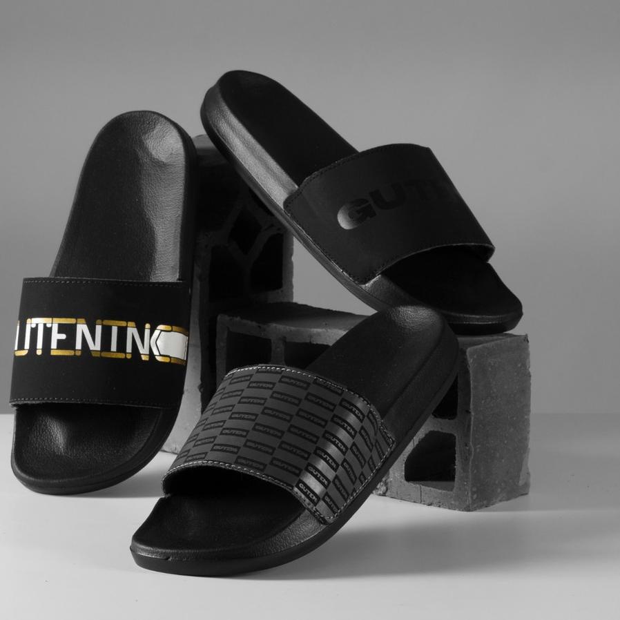 ☁ Guteninc - Sendal Sliper Herver Sandal Black ➣