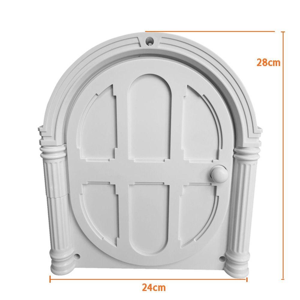 Solighter Interior Cat Door Instalasi Aman Plastik ABS Easy DIY Susun Dog Cat Door